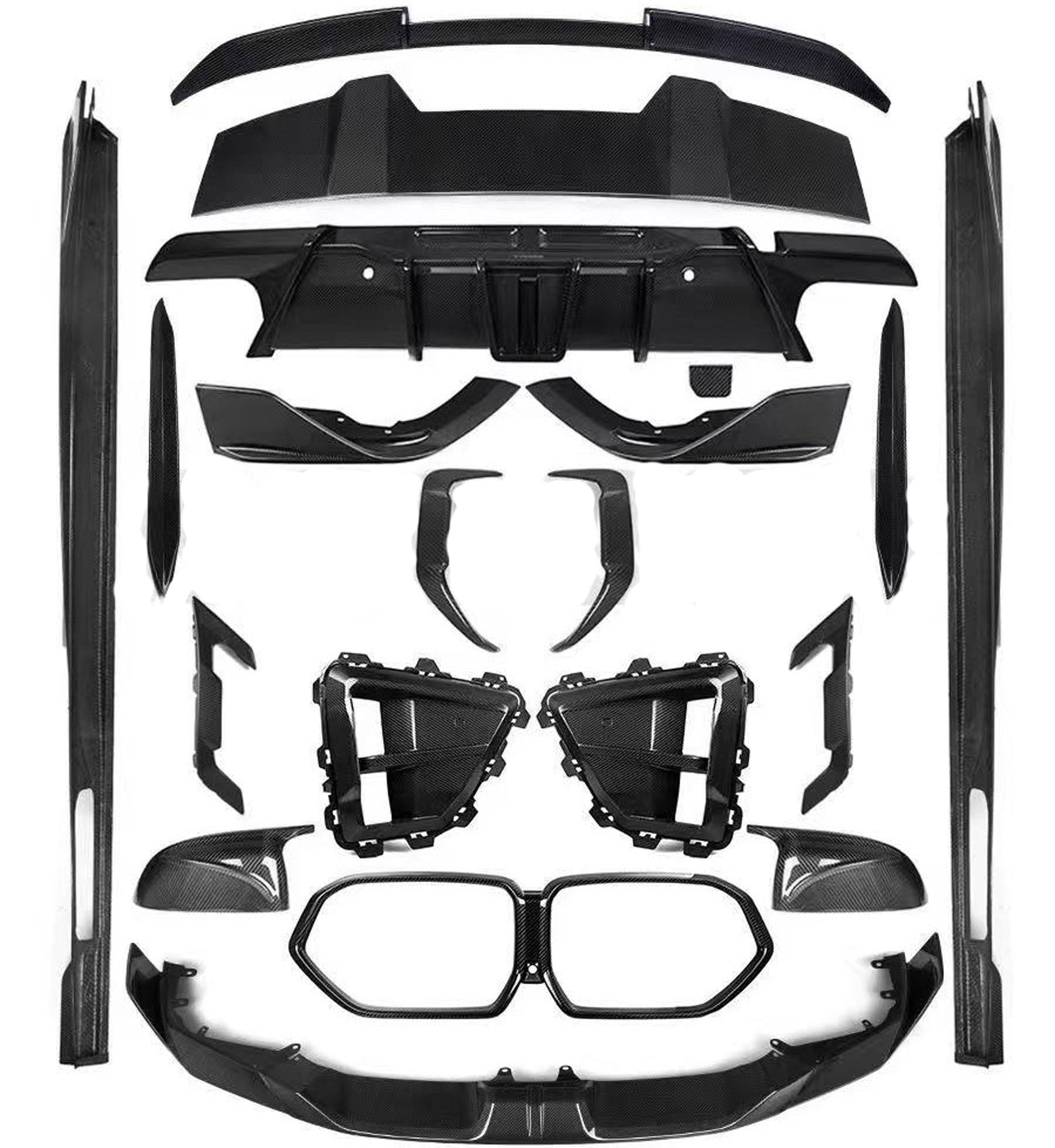Authentic SOOQOO dry carbon fiber body kit for BMW X6M F96 Competition 2023+