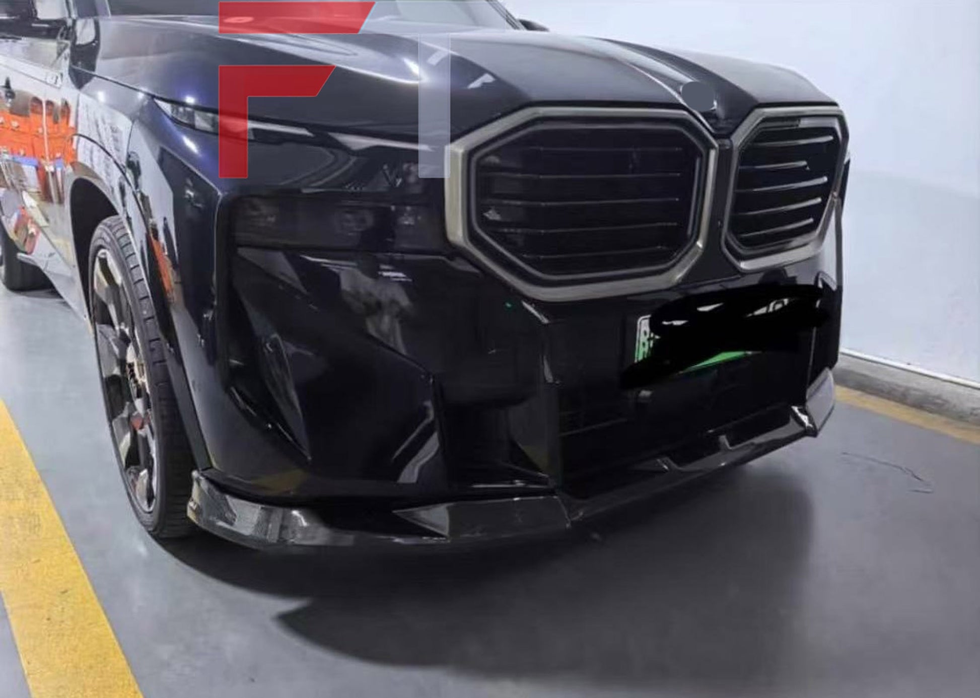 Gloss Black Body Kit for BMW XM G09 2023+ Front Lip Side Skirts Rear Diffuser Roof Spoiler