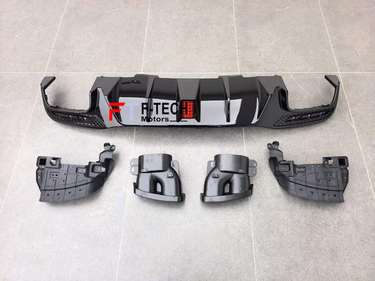 Rear Diffuser Exhaust Tips For Mercedes Benz GLE 2012 - 2019 (W166) Brabus