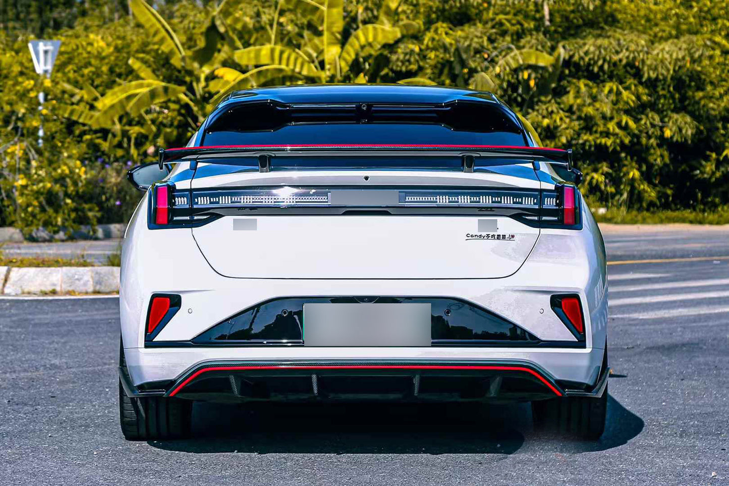 Dry carbon fiber rear diffuser spoiler for Zeekr 001 2023+ FR