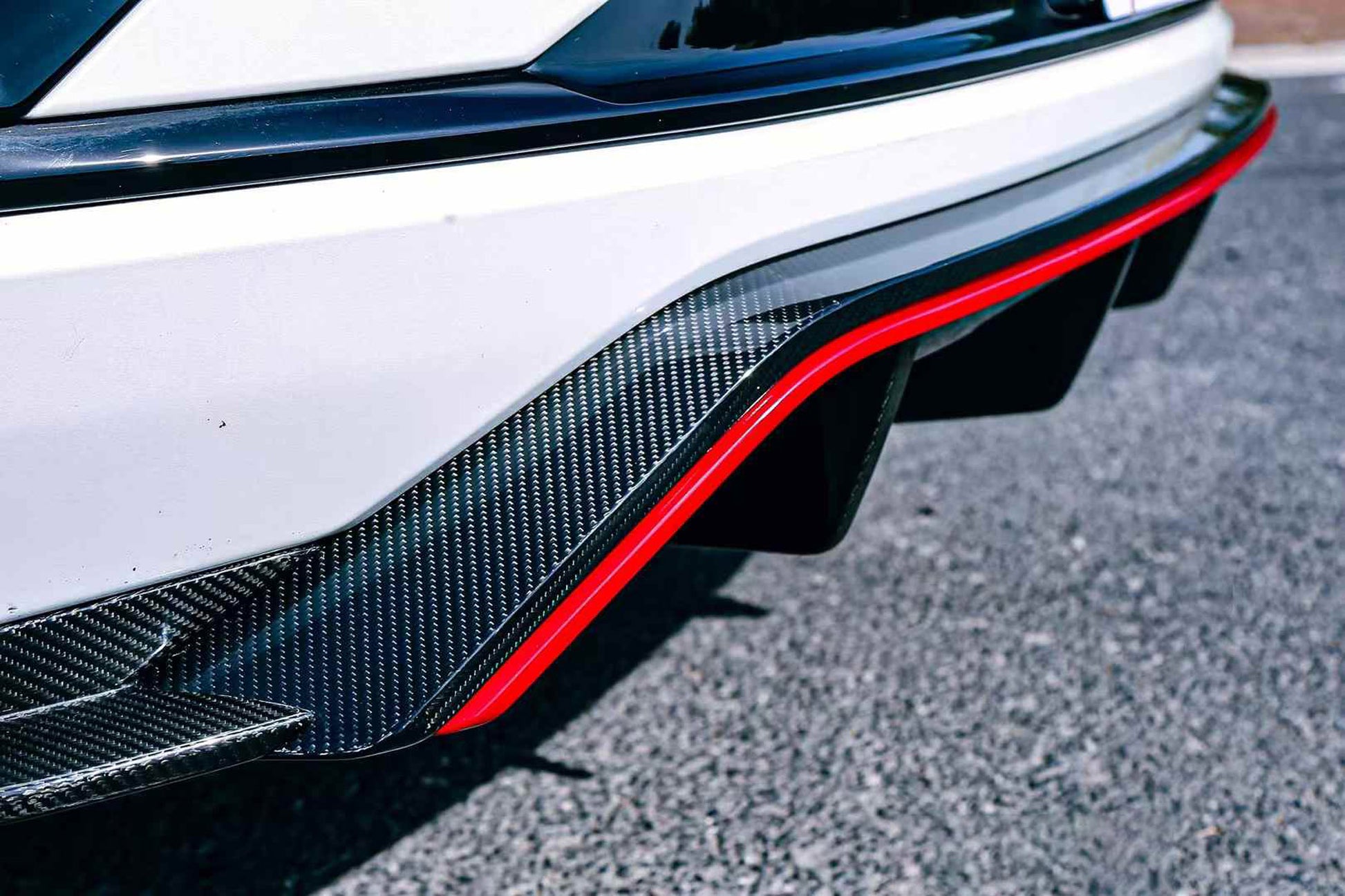 Dry carbon fiber rear diffuser spoiler for Zeekr 001 2023+ FR
