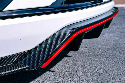 Dry carbon fiber rear diffuser spoiler for Zeekr 001 2023+ FR