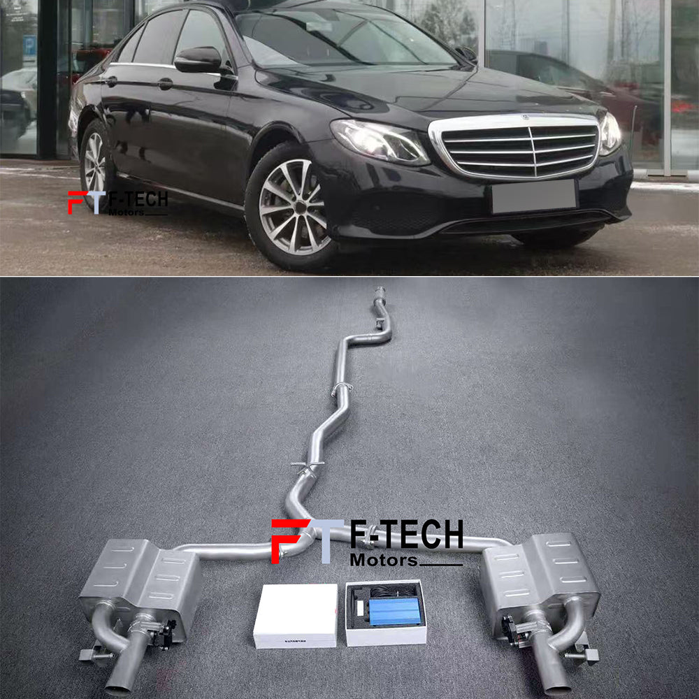 F-Tech Motors Catback Exhaust System for Mercedes Benz E Class W213 2016 - 2021 2L