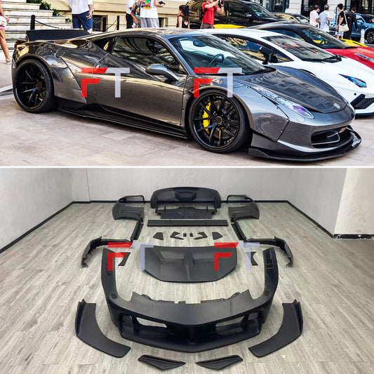 Wide body kit for Ferrari 458 Italia 2010 - 2015 LB