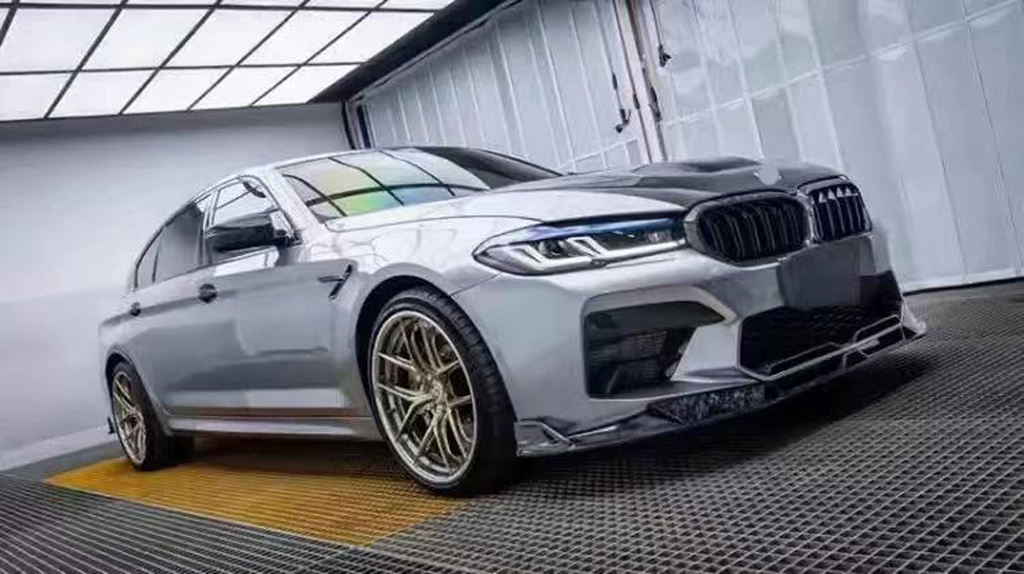 Forged carbon fiber body kit front lip rear diffuser for BMW M5 F90 Competition LCI 2021 - 2024