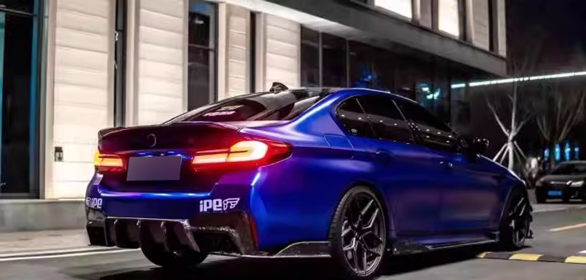 Forged carbon fiber body kit front lip rear diffuser for BMW M5 F90 Competition LCI 2021 - 2024