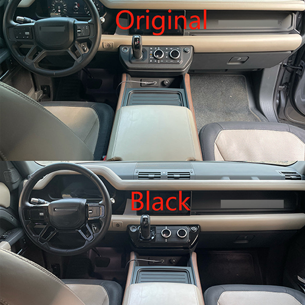 Gloss black interior trim kit for Land Rover Defender L663 90 110 130 2020+