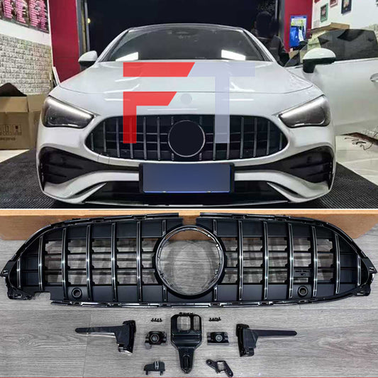 Silver front grille GT style for Mercedes Benz CLE C236 W236 2024+