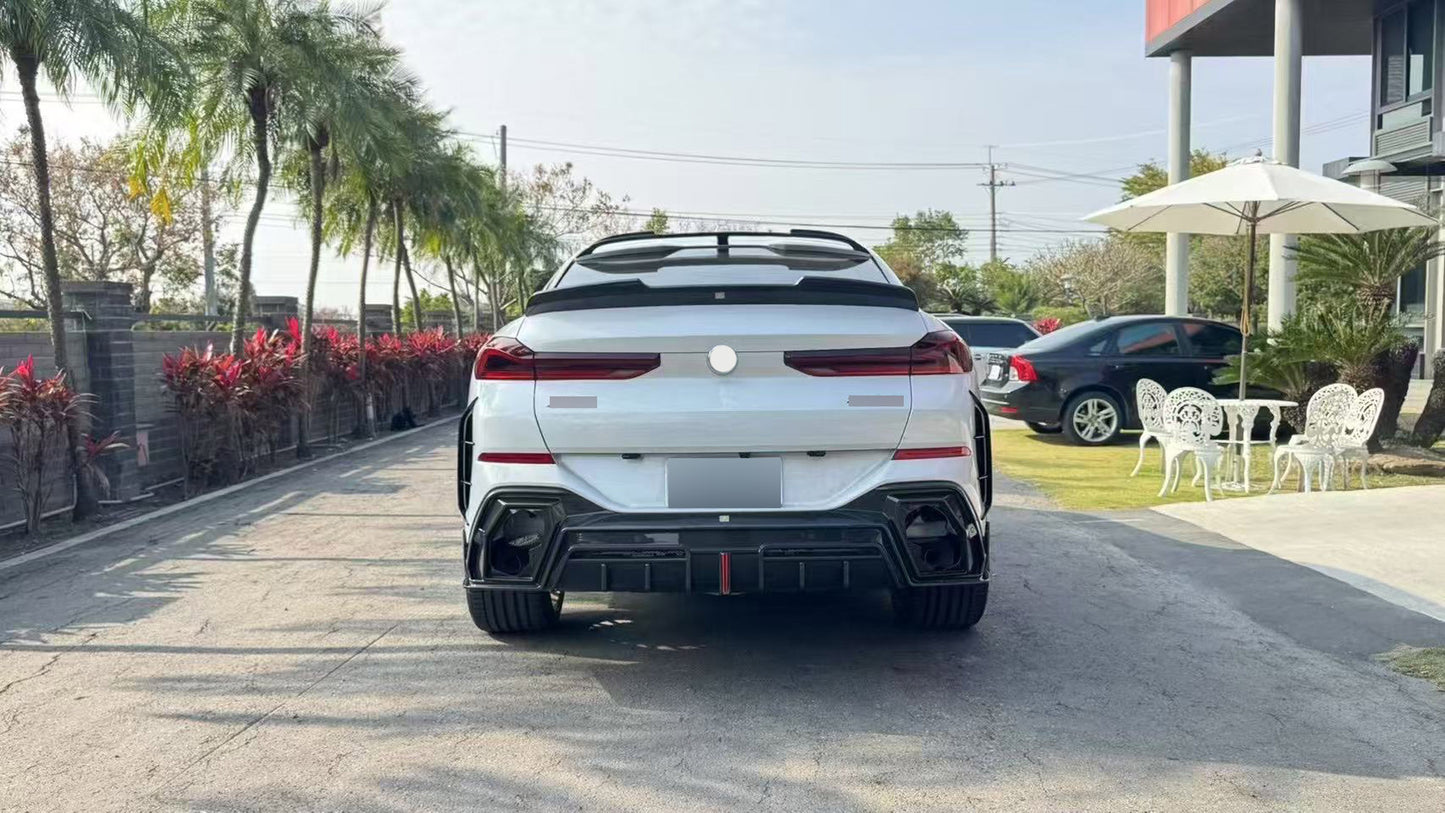 Dry carbon fiber aero kit for BMW X6 G06 LCI 2023+