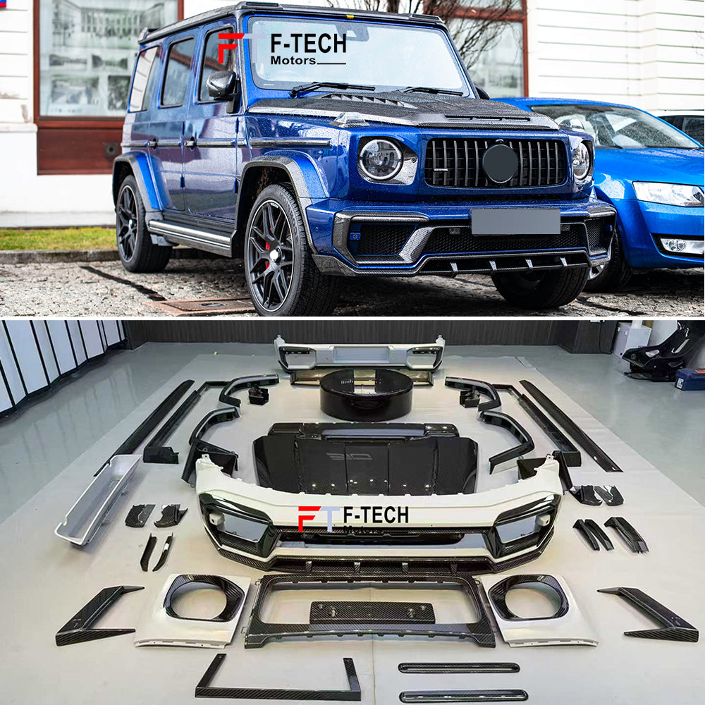 Dry Carbon Fiber Body Kit For Mercedes Benz G Class W463A W464 G63 G500 G550 AMG 2019 - 2023