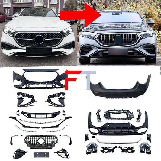 E53 AMG style body kit for Mercedes Benz W214 2024+ AMG Rear Bumper Front Bumper Grille