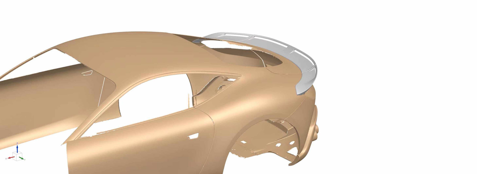 Dry carbon fiber rear wing spoiler for Ferrari Roma 2020+