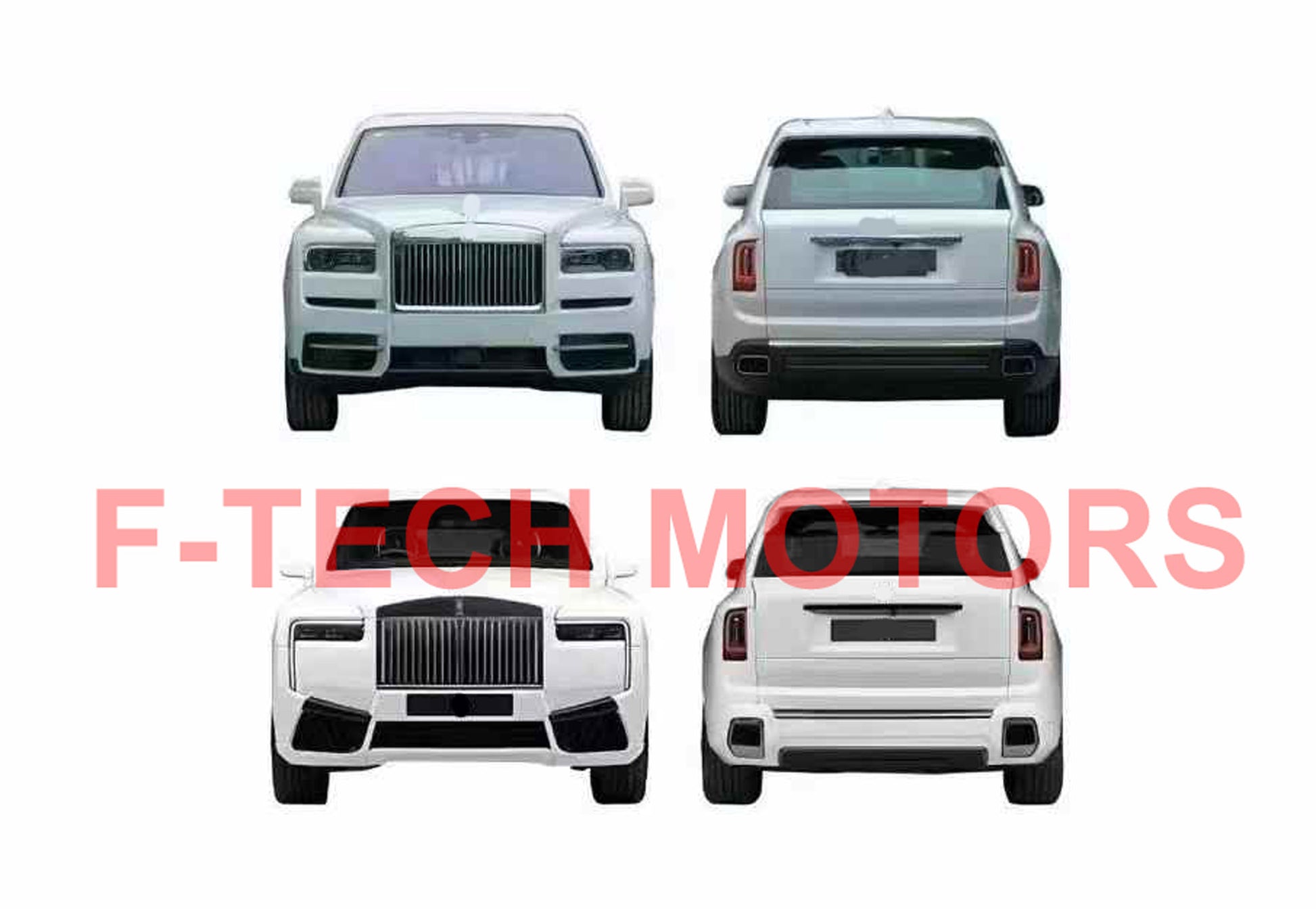 2025 Style facelift upgrade body kit front bumper for Rolls Royce Cullinan 2018 - 2023