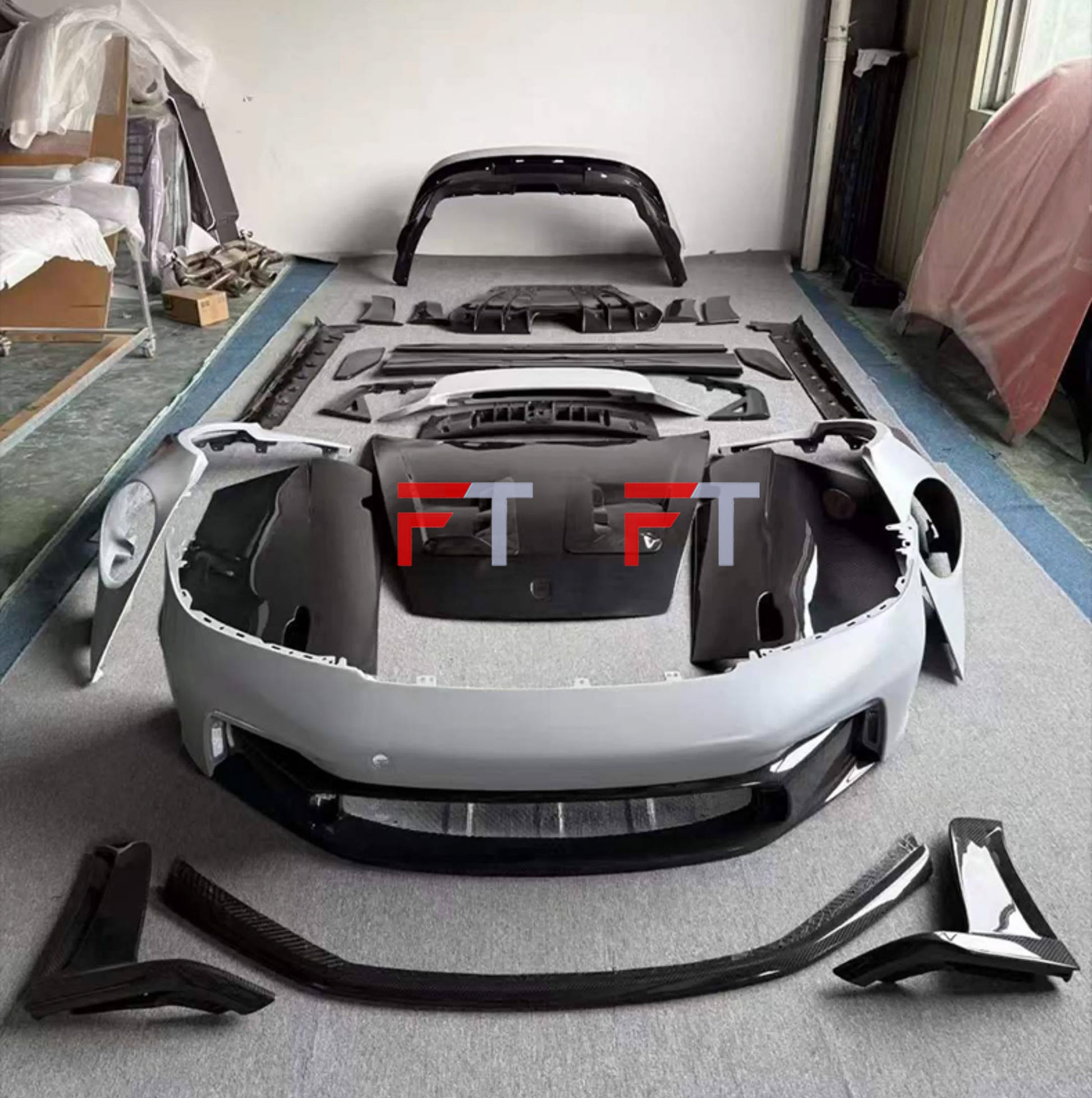 Dry carbon fiber GT3 RS style body kit for Porsche 911 992.1 Carrera S 2019 - 2024