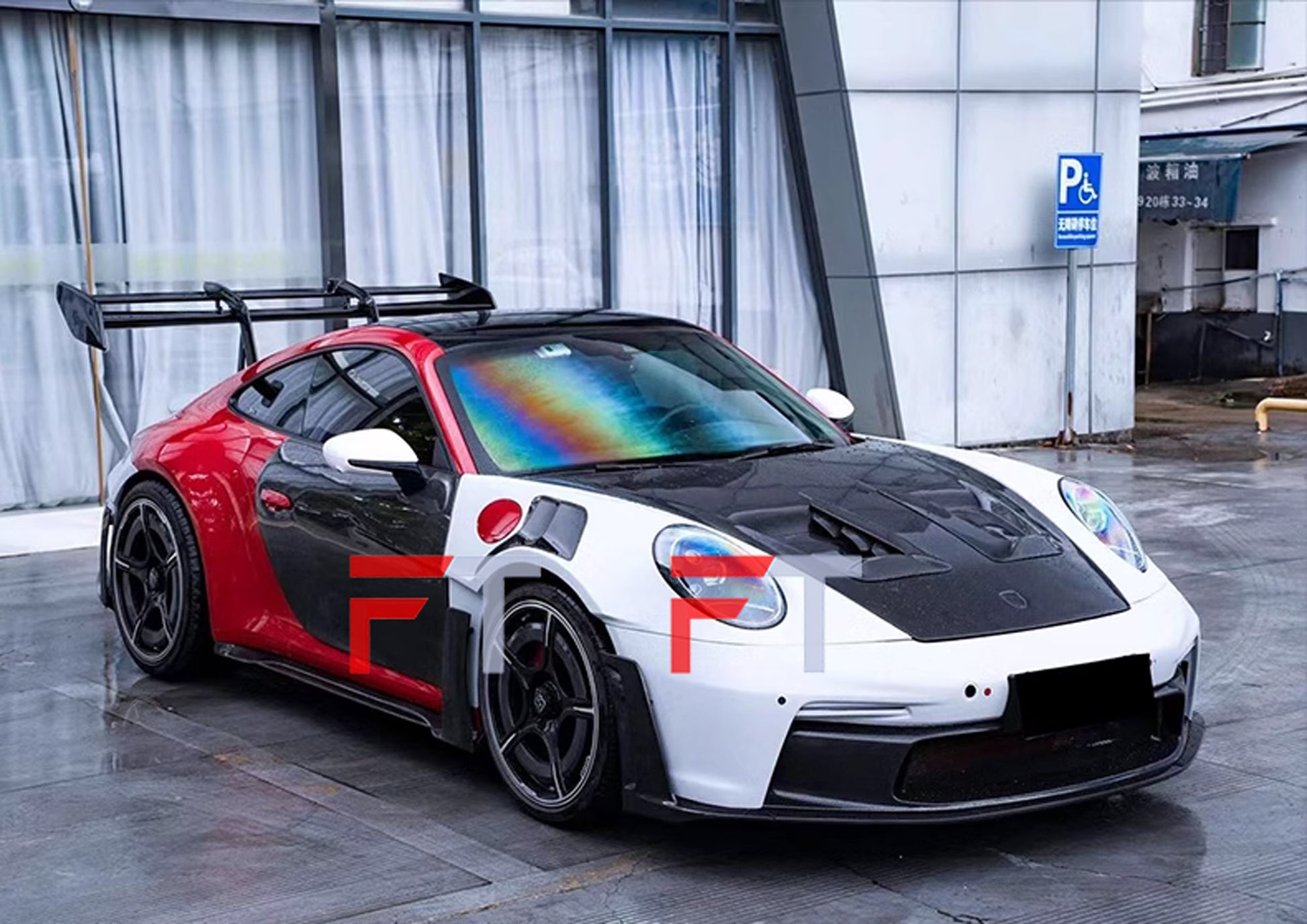 Dry carbon fiber GT3 RS style body kit for Porsche 911 992.1 Carrera S 2019 - 2024
