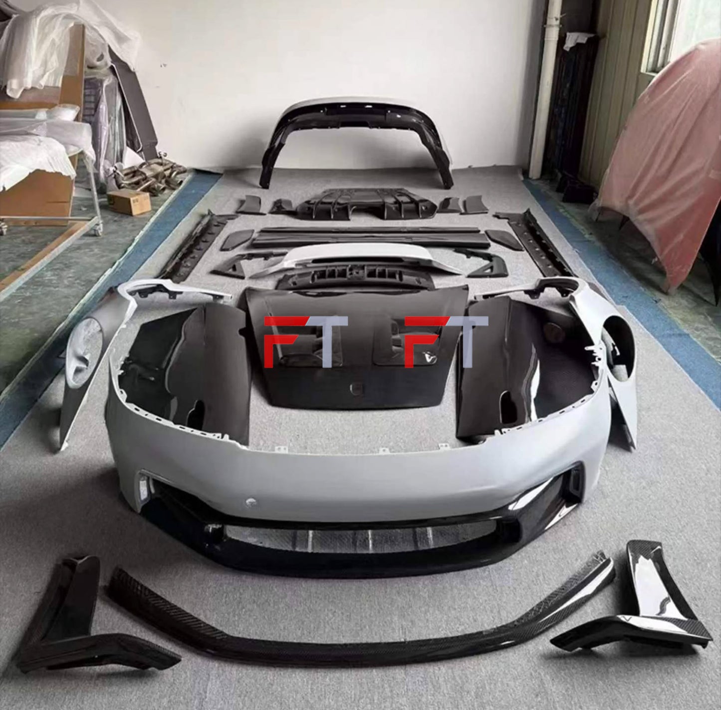 Dry carbon fiber GT3 RS style body kit for Porsche 911 992.1 Carrera S 2019 - 2024