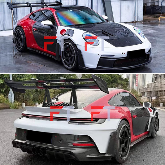 Dry carbon fiber GT3 RS style body kit for Porsche 911 992.1 Carrera S 2019 - 2024