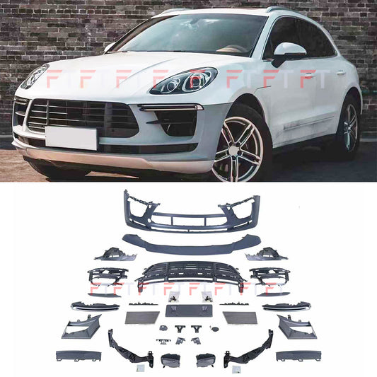 2023+ Style Porsche Macan 95B.3 front bumper assembly for Porsche Macan 95B.1 95B.2 2014 - 2021