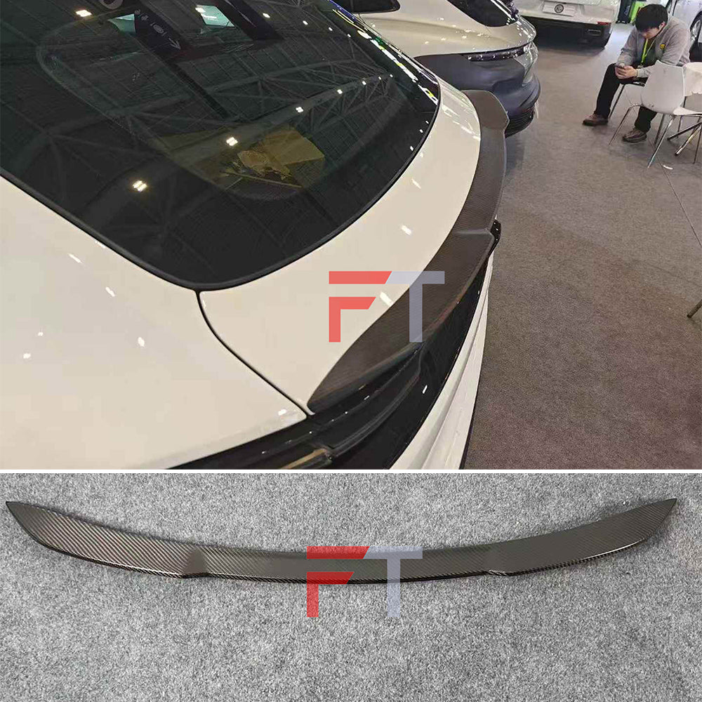Dry carbon fiber trunk ducktail deck lid spoiler for Porsche Macan 2025+