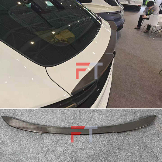 Dry carbon fiber trunk ducktail deck lid spoiler for Porsche Macan 2025+