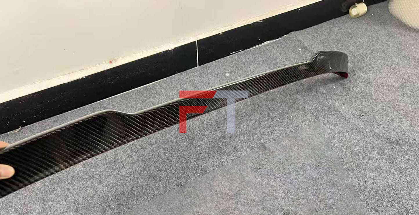 Dry carbon fiber trunk ducktail deck lid spoiler for Porsche Macan 2025+