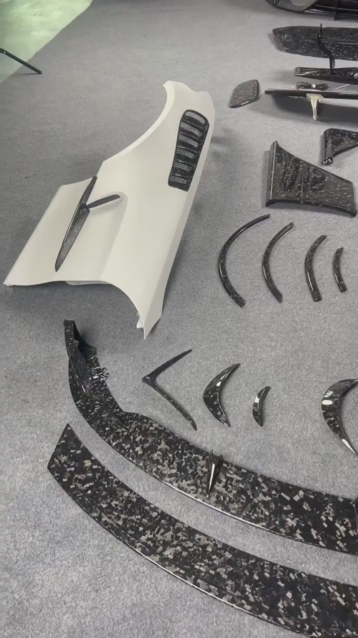 Carbon Fiber Body Kit For Mercedes Benz AMG GT GTC GTS GTR Upgrade To Black Series