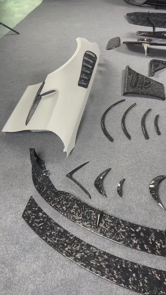 Carbon Fiber Body Kit For Mercedes Benz AMG GT GTC GTS GTR Upgrade To Black Series