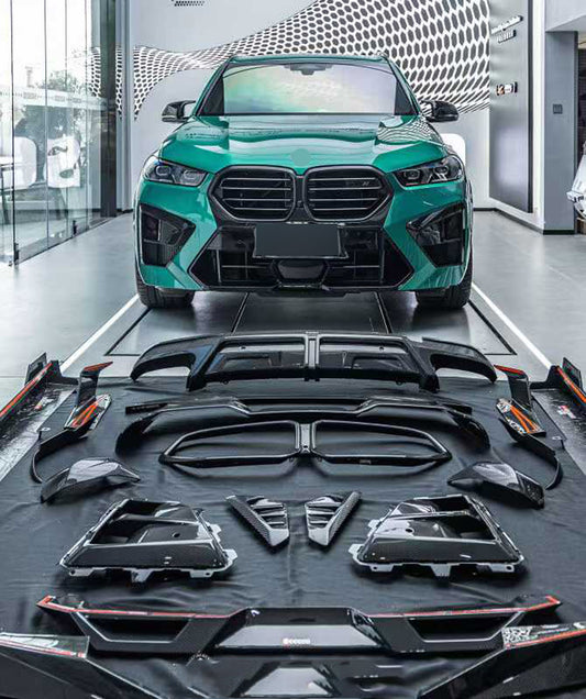 Authentic SOOQOO dry carbon fiber body kit for BMW X5M F95 LCI Competition 2023+