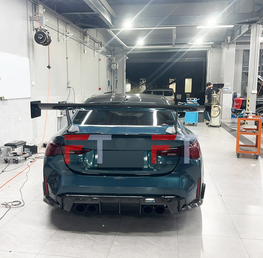 Dry carbon fiber rear wing spoiler wing Verus for BMW M2 G87 M3 G80 M4 G82 2020 - 2024