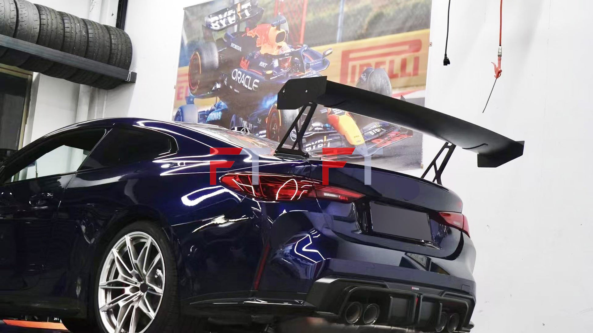 Dry carbon fiber rear wing spoiler wing Verus for BMW M2 G87 M3 G80 M4 G82 2020 - 2024