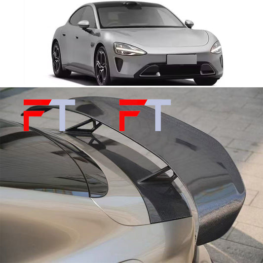 Dry carbon fiber rear trunk spoiler Ultra style for Xiaomi SU7 2023+