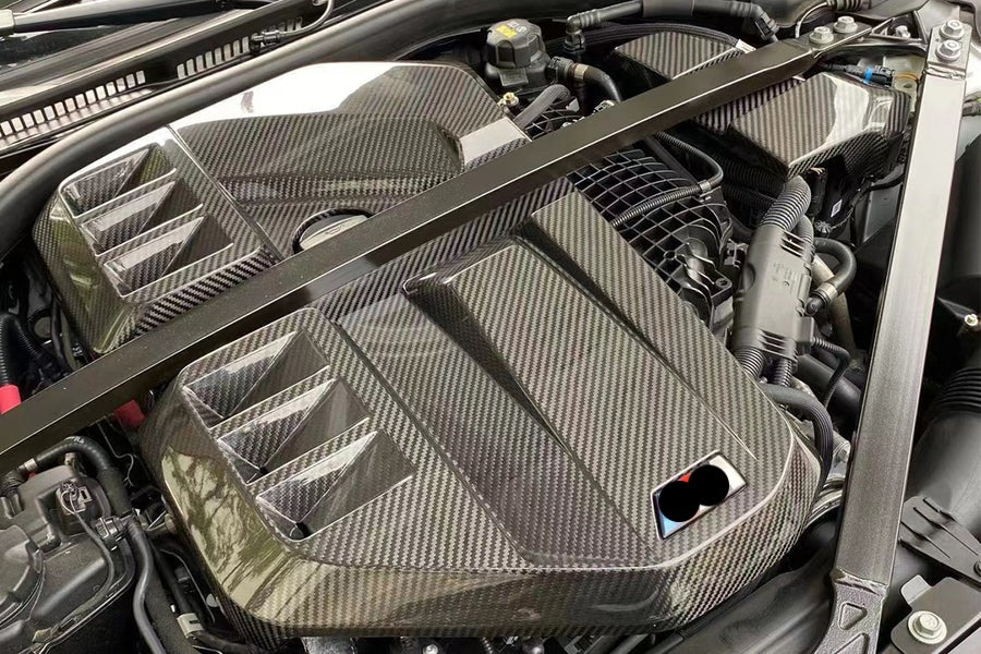 Dry Carbon Fiber Engine Cover fits BMW M3 G80 M4 G82 / G83 2021-Present
