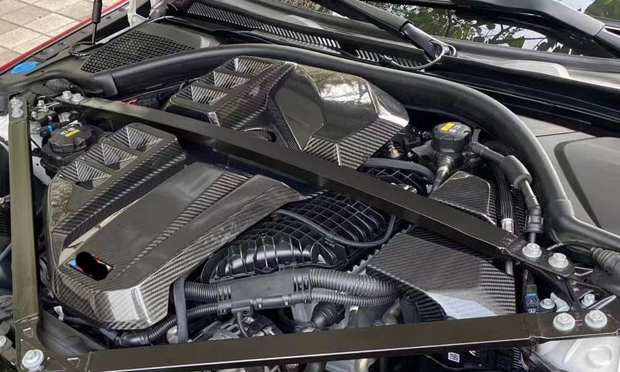 Dry Carbon Fiber Engine Cover fits BMW M3 G80 M4 G82 / G83 2021-Present