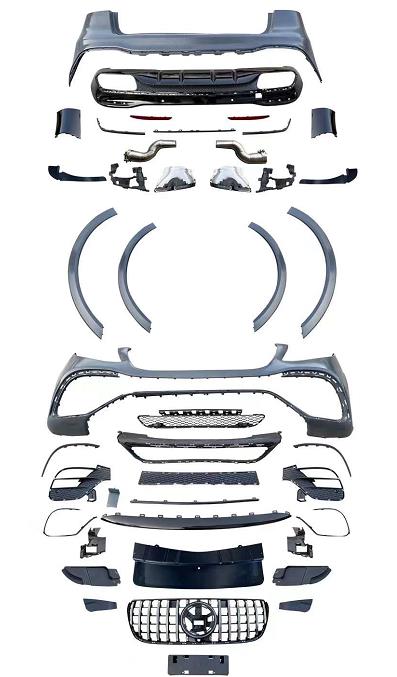 MERCEDES BENZ GLE W166 2015-2019 to new GLE AMG 2020+ UPGRADE BODY KIT