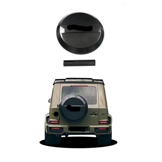 Carbon Fiber Spare Tire Cover for Mercedes Benz G Class 2019 - 2023 W463A W464 G63 G500 BRS