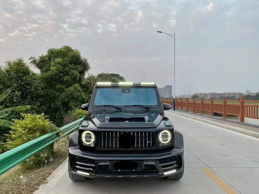 Dry Carbon fiber roof light bar fit Mercedes Benz G class W464 G63 G550 AMG All Models MSY