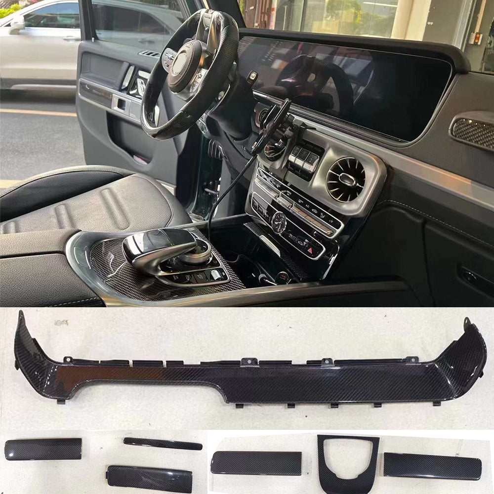 Dry Carbon Fiber Interior Trim Kit fits Mercedes Benz G-Class W463A W464 G63 G550 AMG 2018 Present