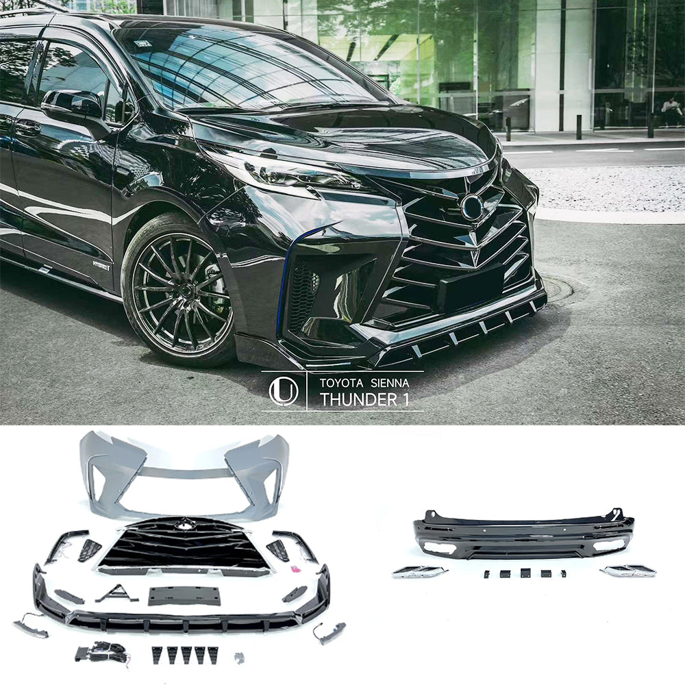 Body kit fit Toyota Sienna XLE 2021UP Thunder 1 style