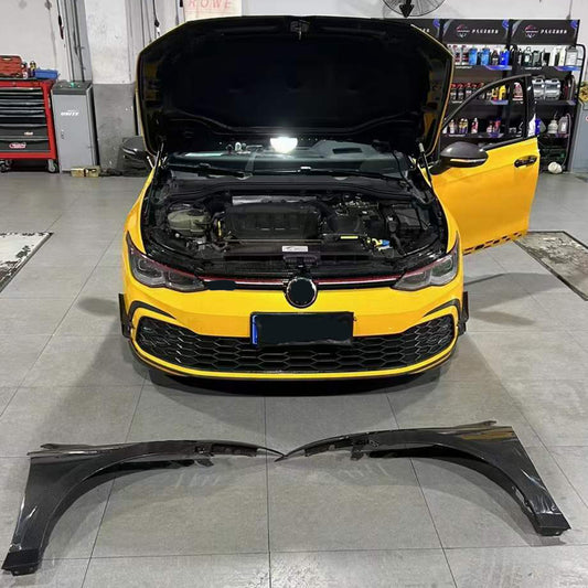 Dry carbon fiber front fenders fit Volkswagen Golf MK 8 GTI 2019UP