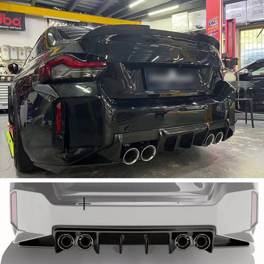 Ocean design style dry carbon fiber rear diffuser fit new BMW M2 G87 2023UP