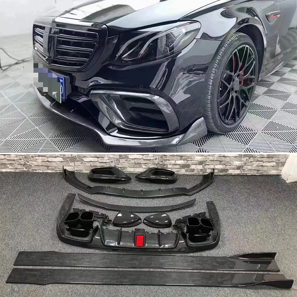 Carbon fiber body kit for Mercedes Benz E-class W213 E63 AMG 2017-2023 BRS