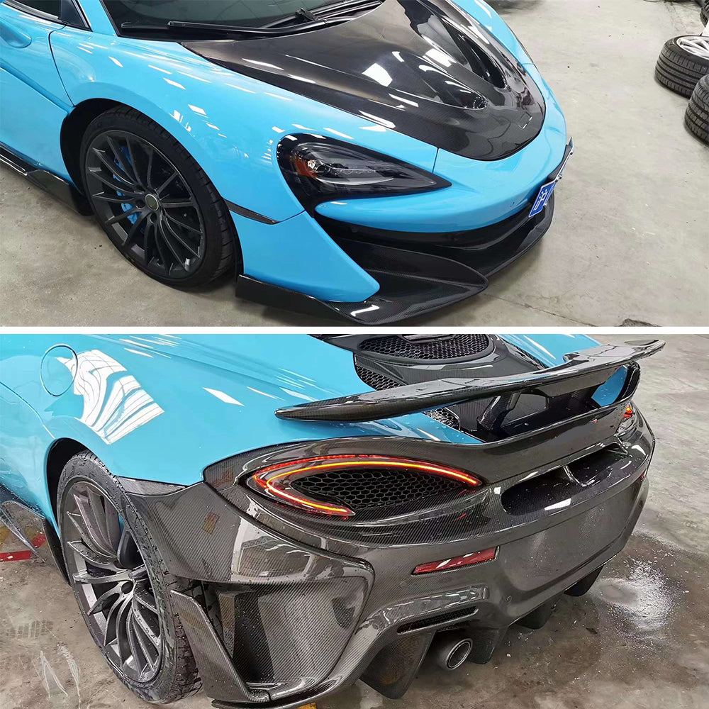 Upgrade Conversion Dry Carbon Fiber 600LT Style Body Kit fits McLaren 540C 570S