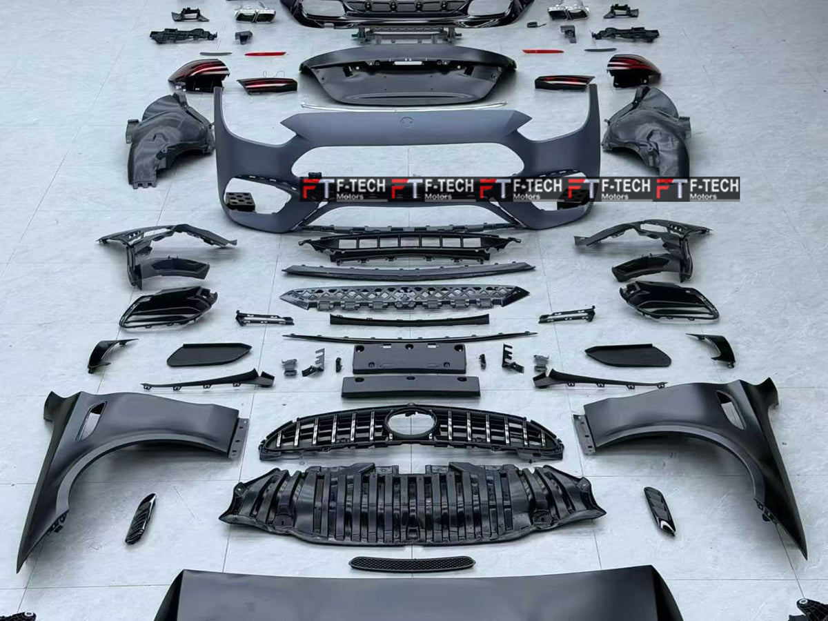 C63S Facelift 2027 Conversion Body Kit For Mercedes Benz C Class W205 2015 - 2021