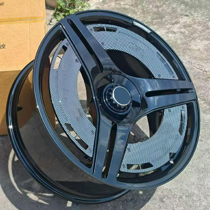 Forged Wheels Rims With Carbon Fiber Ring 22 Inch For Mercedes Benz G Class W465 G63 G500 G550  G580