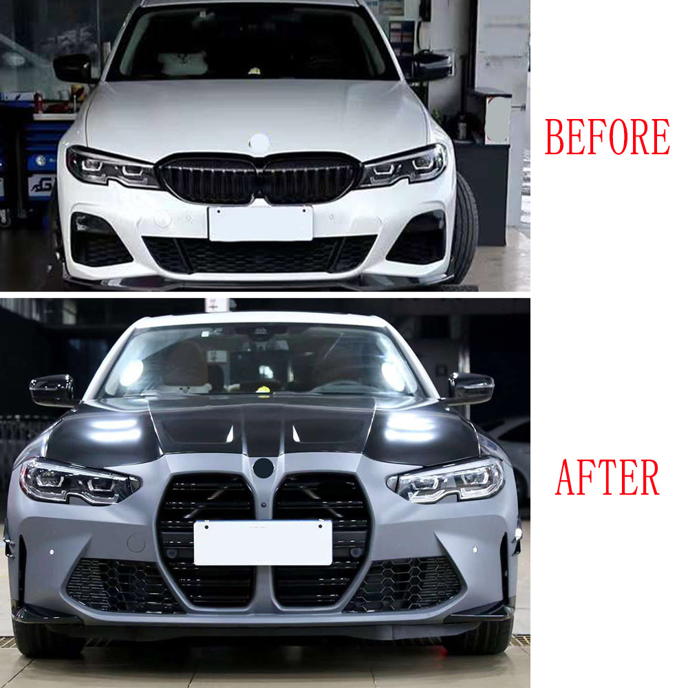 BMW M3 G80 STYLE FULL CONVERSION BODY KIT FIT BMW 3 SERIES G20 G28 2019-2023