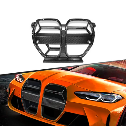 Dry carbon fiber CSL style front grille fit BMW M3 G80 M4 G82 2020UP