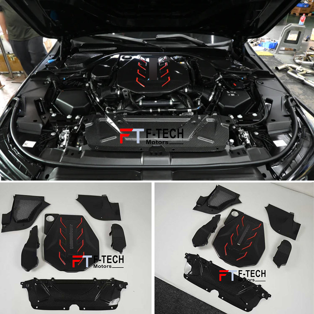 Carbon Fiber Engine Bay Covers For BMW M5 G90 G99 2024+
