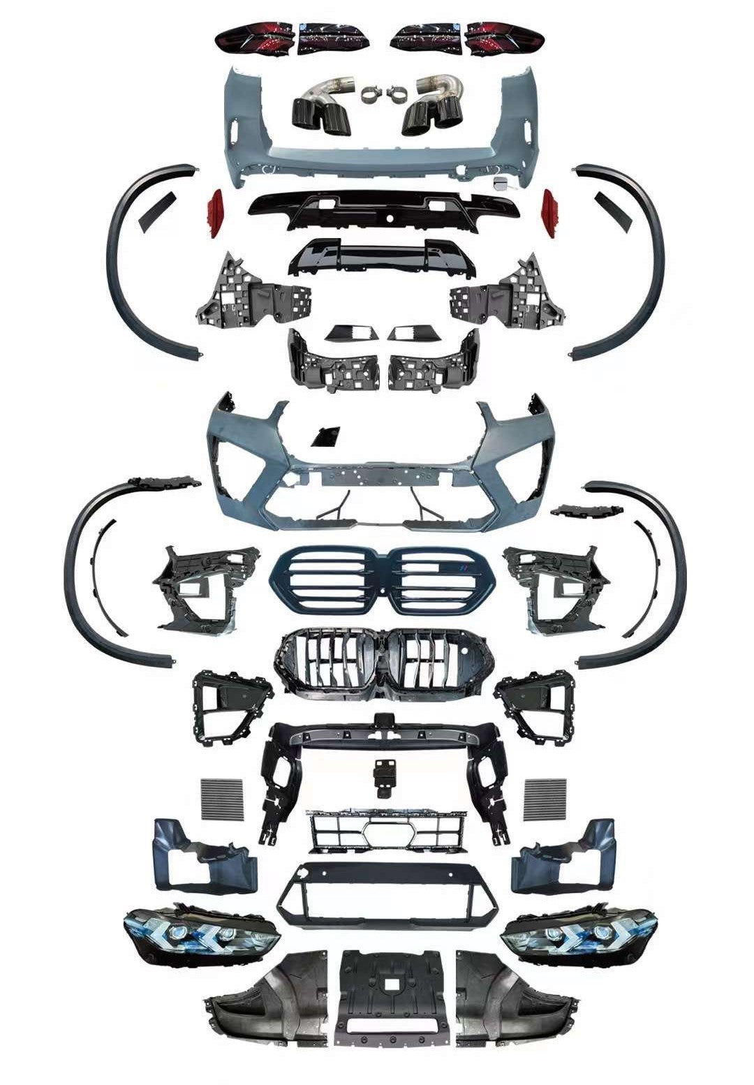OLD to NEW 2024 New facelift BMW X5M F95 LCI conversion upgrade body kit fit for new BMW X5 G05 2018-2022