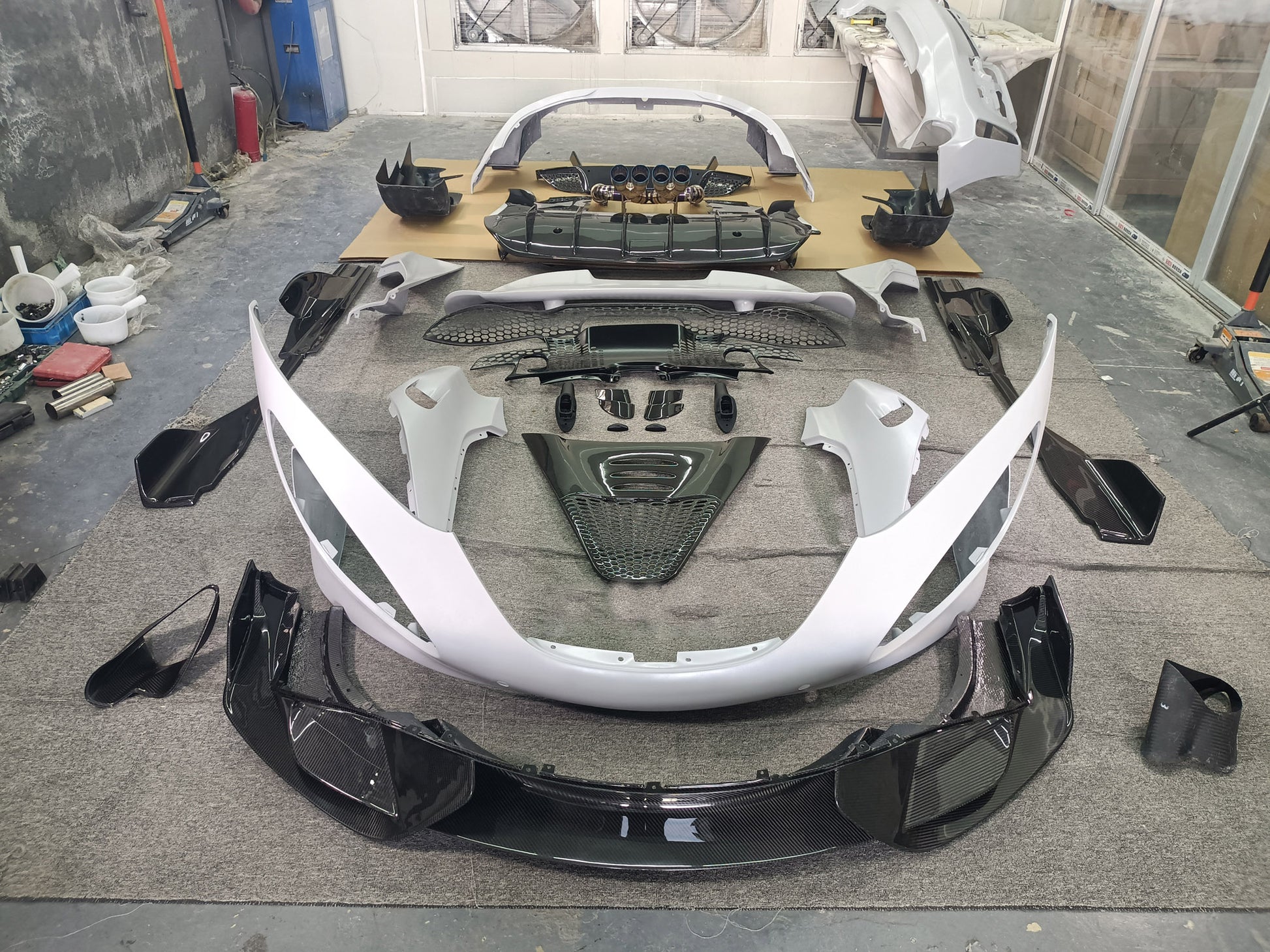 Dry carbon fiber 765LT style upgrade body kit for McLaren 720S 2017 - 2023