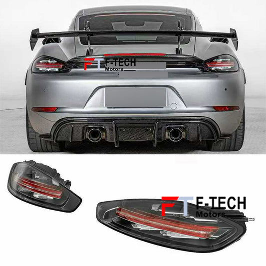 Red Tail Lights Assembly For Porsche 718 Cayman Boxster 982 2016 - 2025 982945095M/096M; 9P0945095B/096B